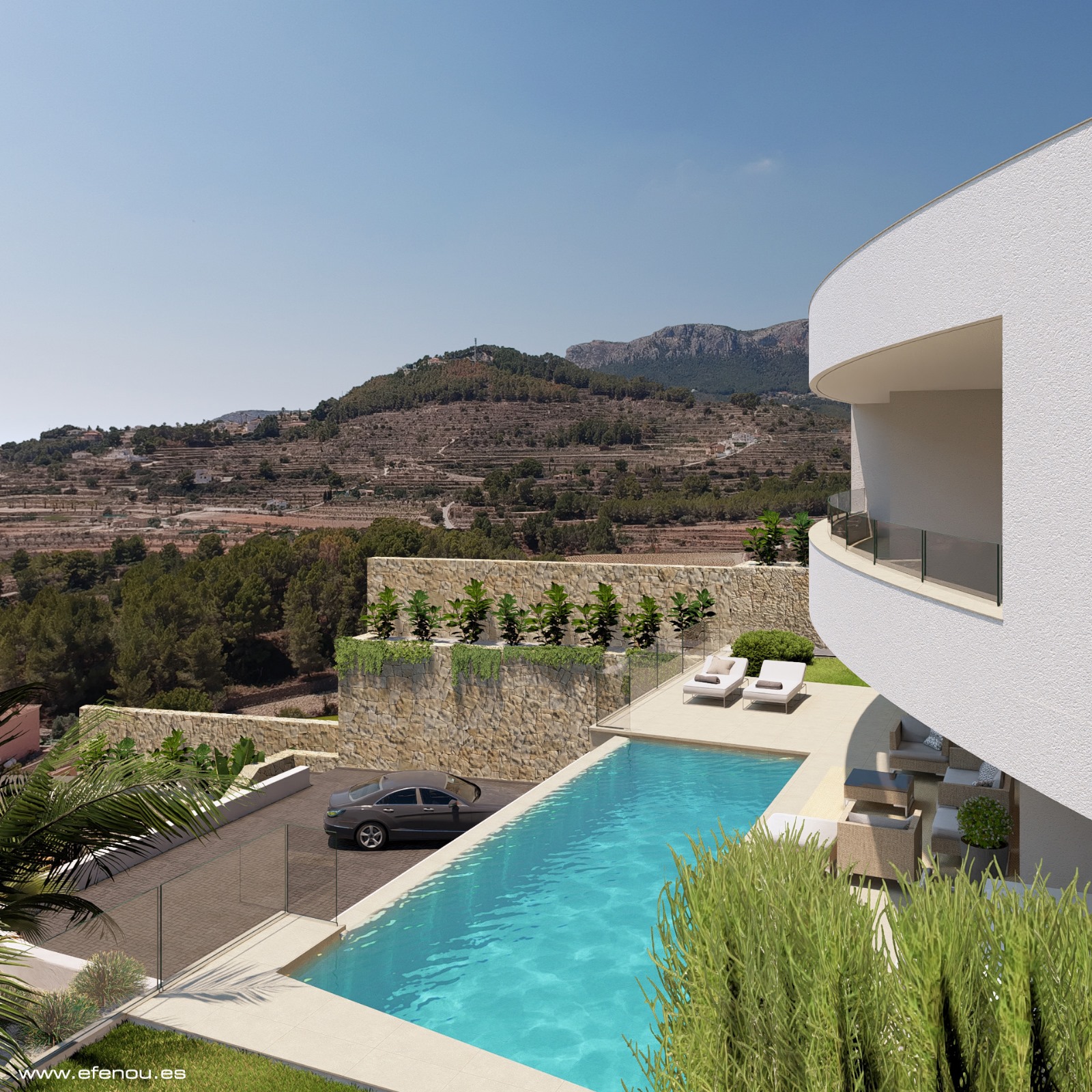 Majestuosa villa en Calpe con ascensor y vistas al Peñón de Ifach