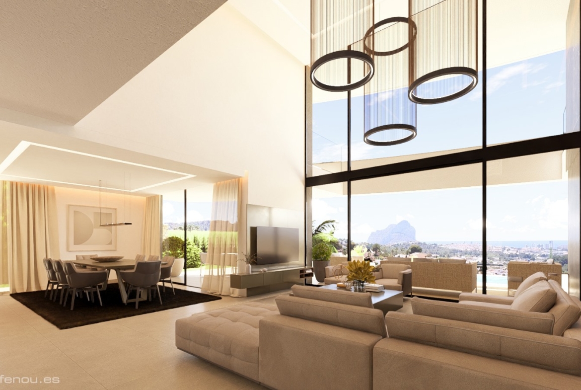 Majestuosa villa en Calpe con ascensor y vistas al Peñón de Ifach