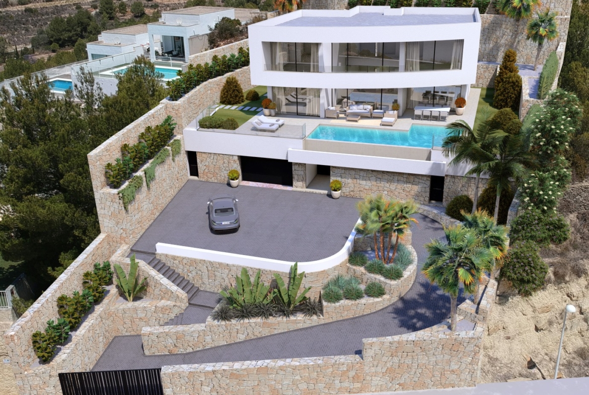 Majestuosa villa en Calpe con ascensor y vistas al Peñón de Ifach