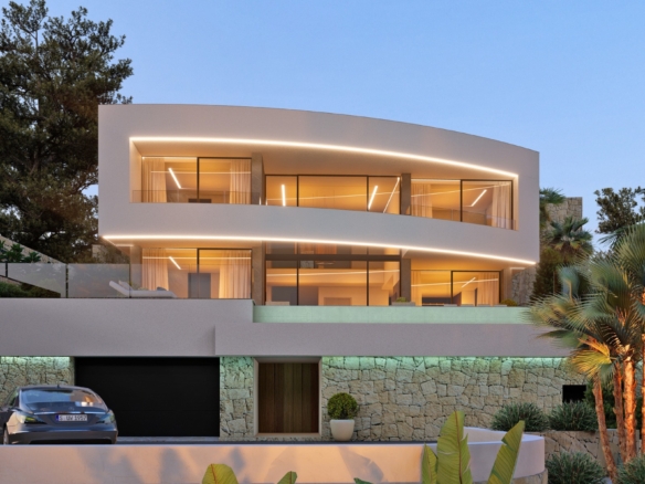 Majestuosa villa en Calpe con ascensor y vistas al Peñón de Ifach