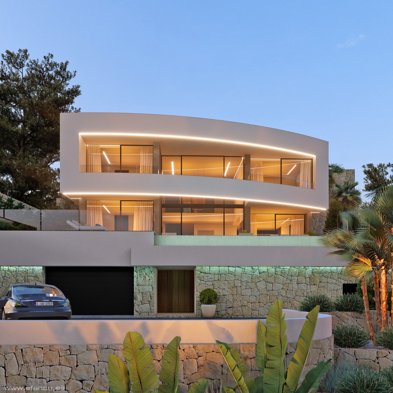 Majestuosa villa en Calpe con ascensor y vistas al Peñón de Ifach
