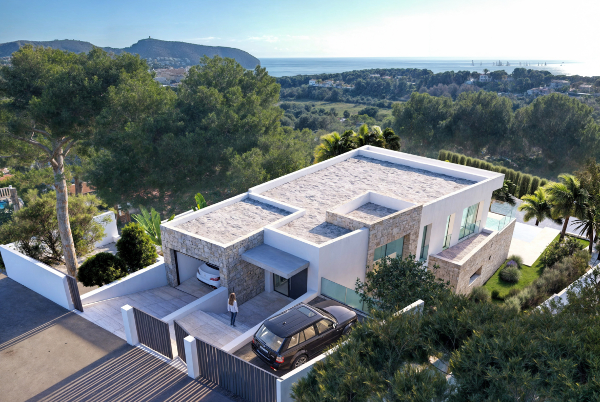 Espectacular villa de diseño con vistas al mar en Moraira