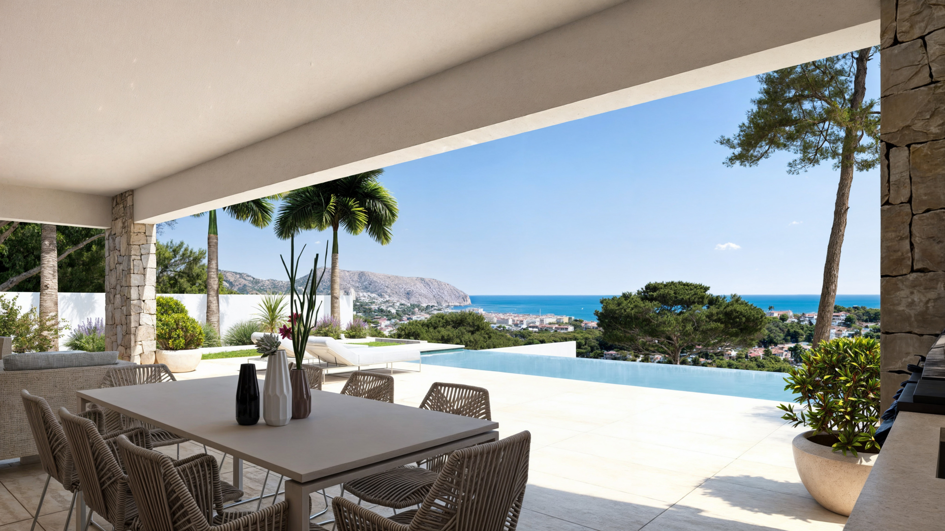 Espectacular villa de diseño con vistas al mar en Moraira