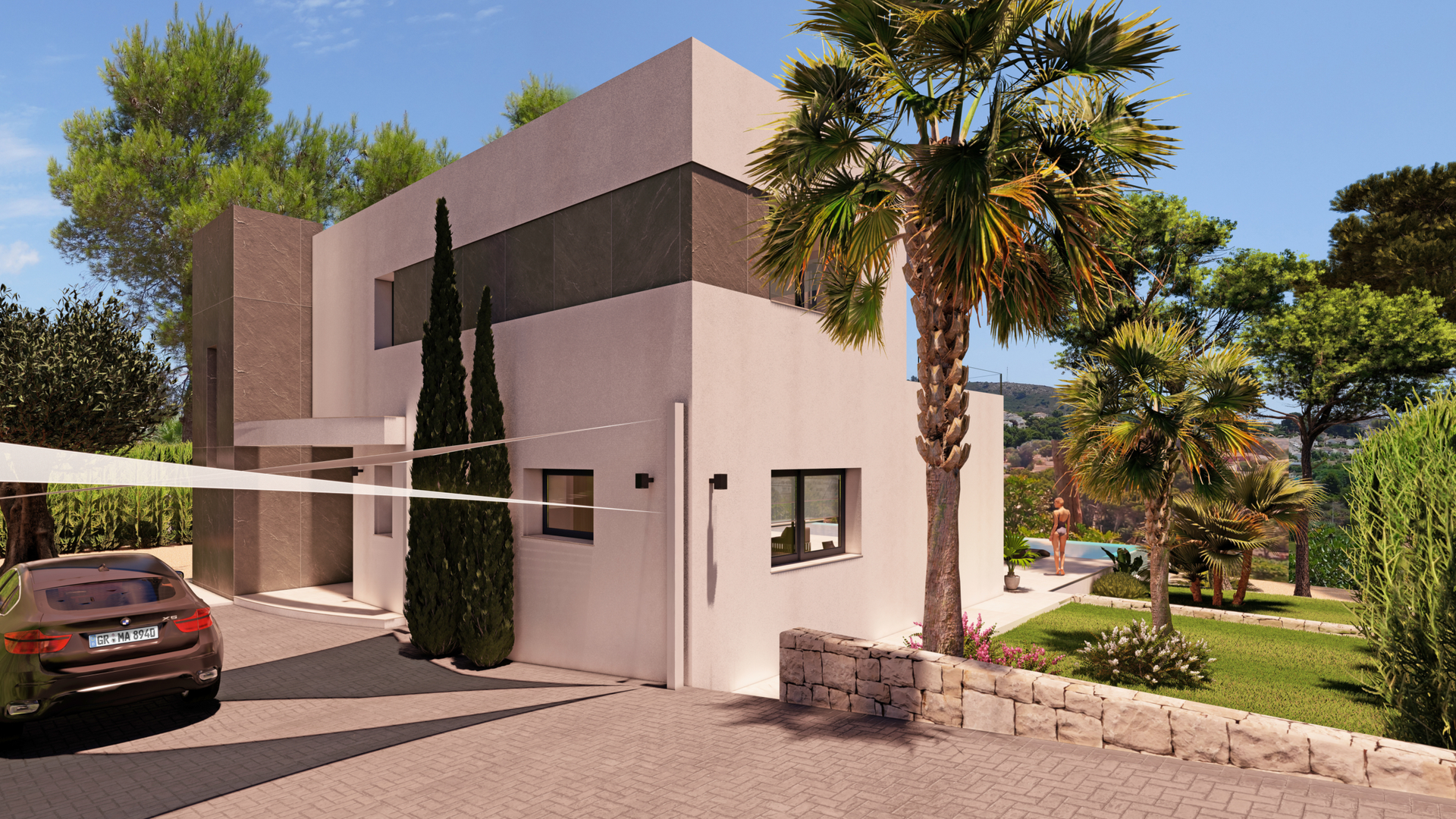 Exclusiva villa en construcción con vistas al mar en Moraira