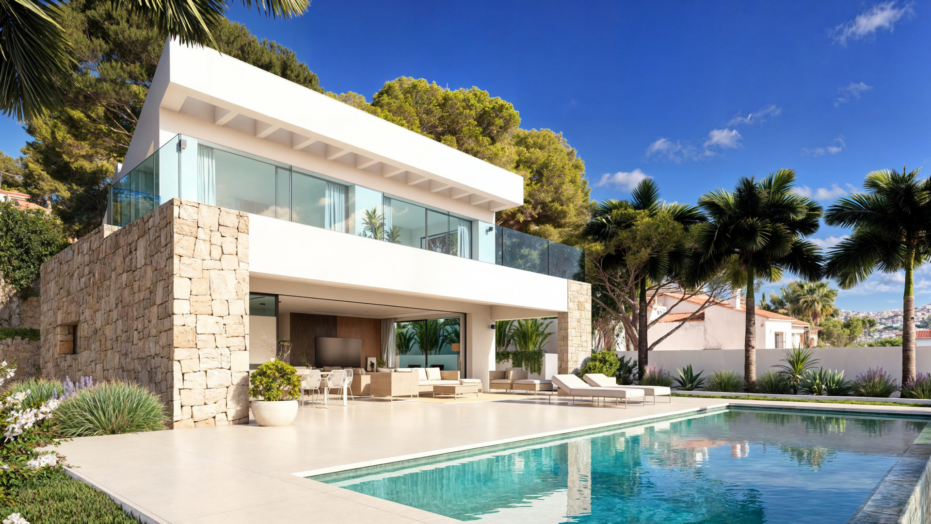Espectacular villa de diseño con vistas al mar en Moraira