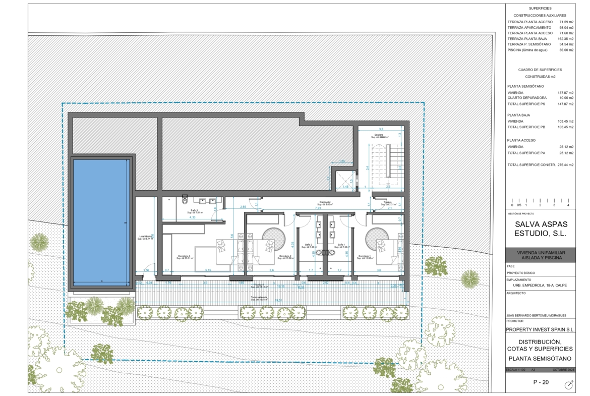 Proyecto de villa exclusiva en Calpe con vistas panorámicas al mar