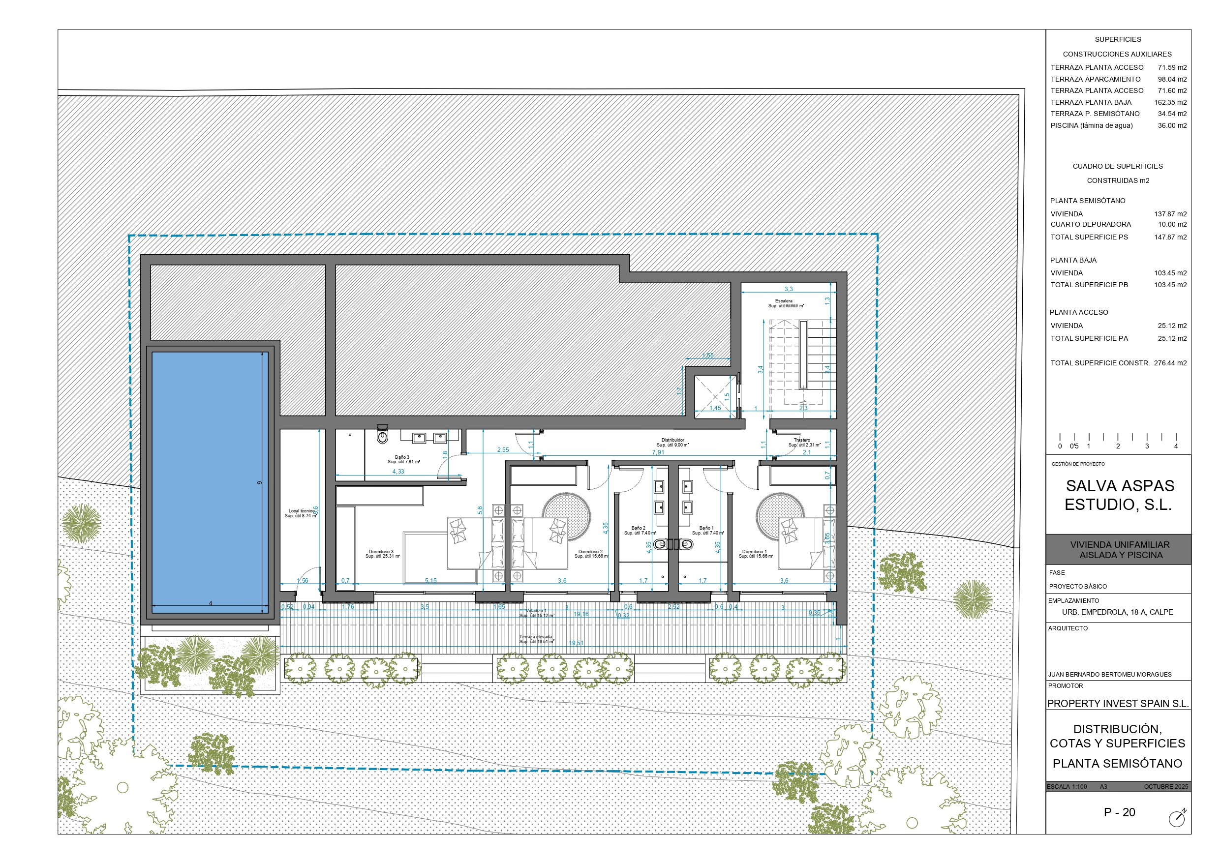 Proyecto de villa exclusiva en Calpe con vistas panorámicas al mar