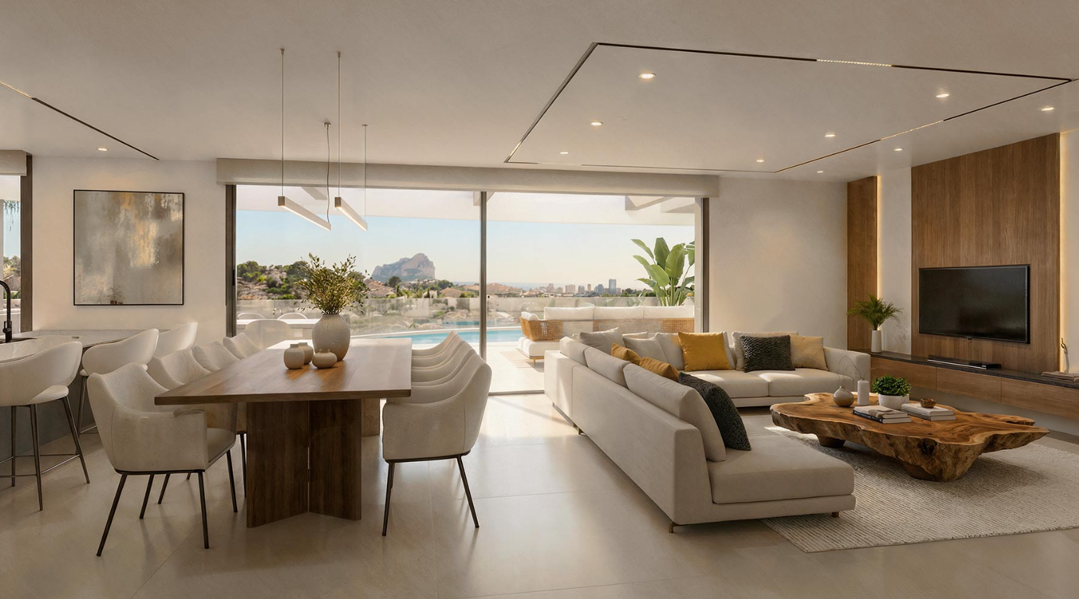 Idílico proyecto exclusivo con vistas al mar en Empedrola II, Calpe