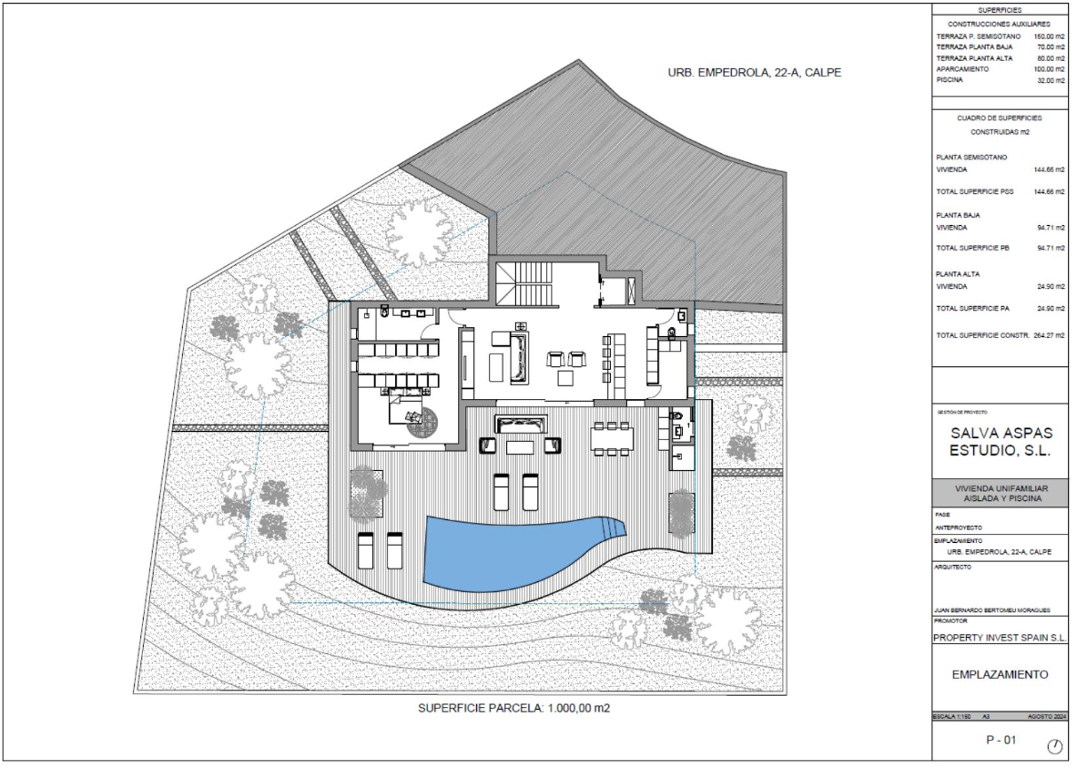 Idílico proyecto exclusivo con vistas al mar en Empedrola II, Calpe
