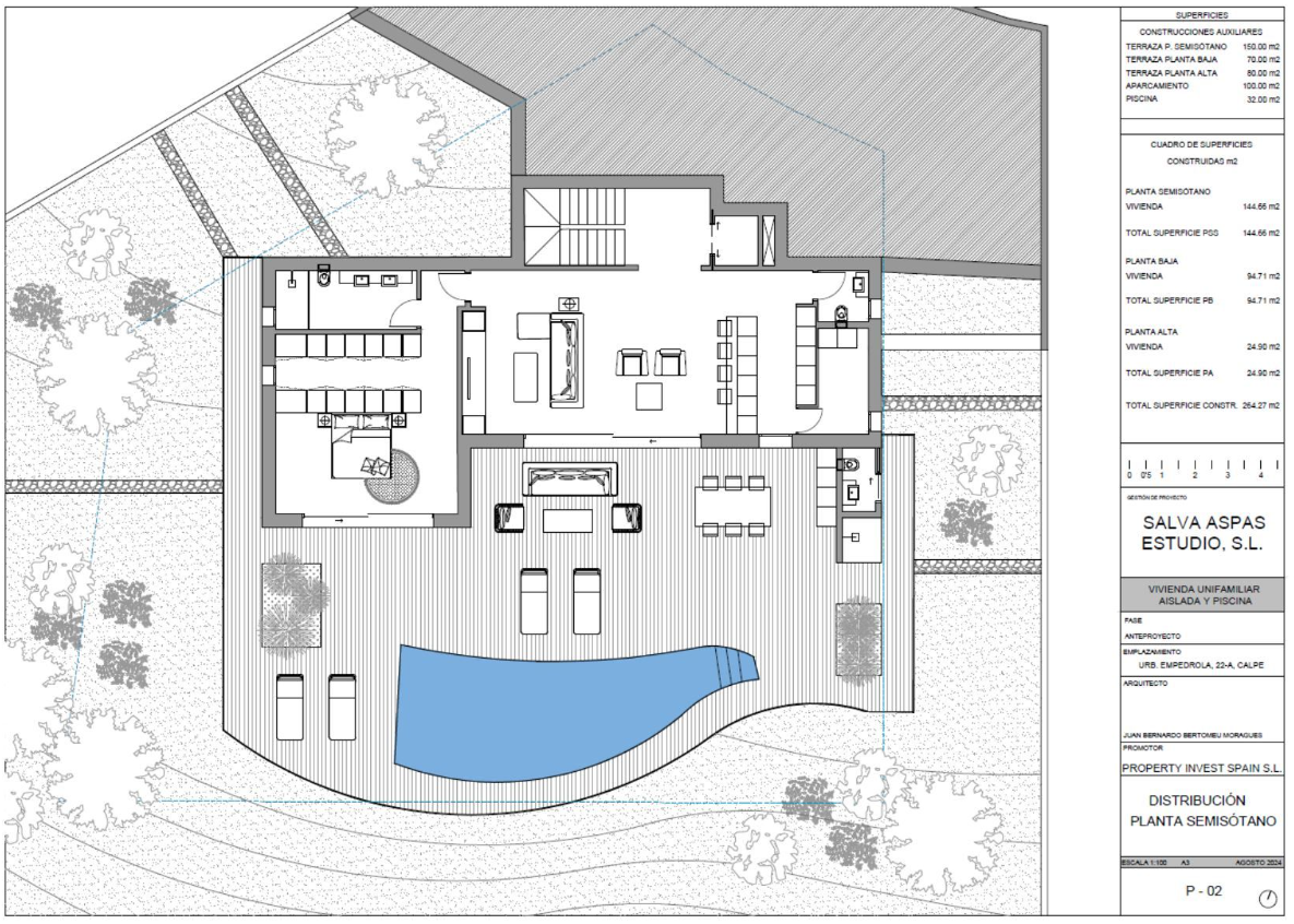 Idílico proyecto exclusivo con vistas al mar en Empedrola II, Calpe