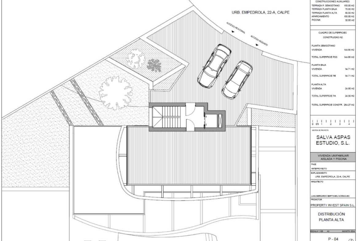 Idílico proyecto exclusivo con vistas al mar en Empedrola II, Calpe