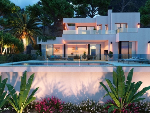 Exclusiva villa llave en mano con vistas panorámicas a Calpe