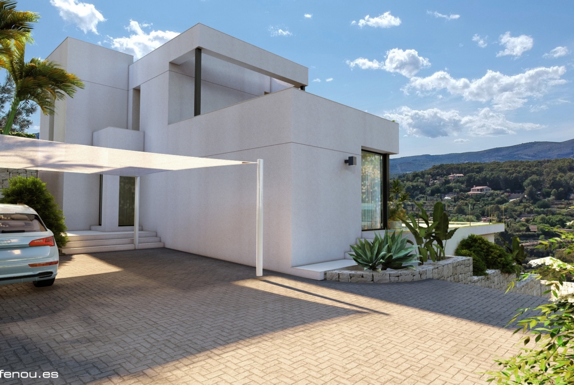 Exclusiva villa llave en mano con vistas panorámicas a Calpe