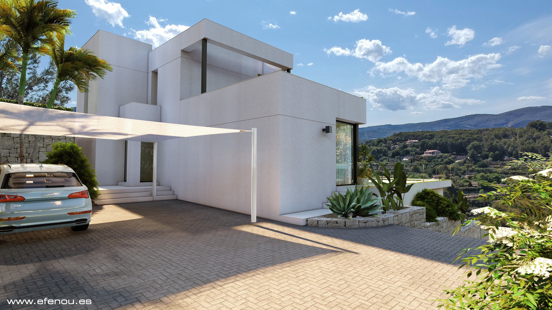 Exclusiva villa llave en mano con vistas panorámicas a Calpe