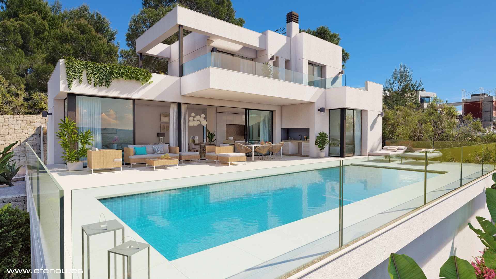 Exclusiva villa llave en mano con vistas panorámicas a Calpe