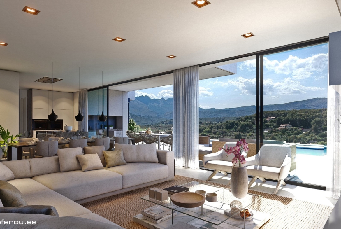 Exclusiva villa llave en mano con vistas panorámicas a Calpe