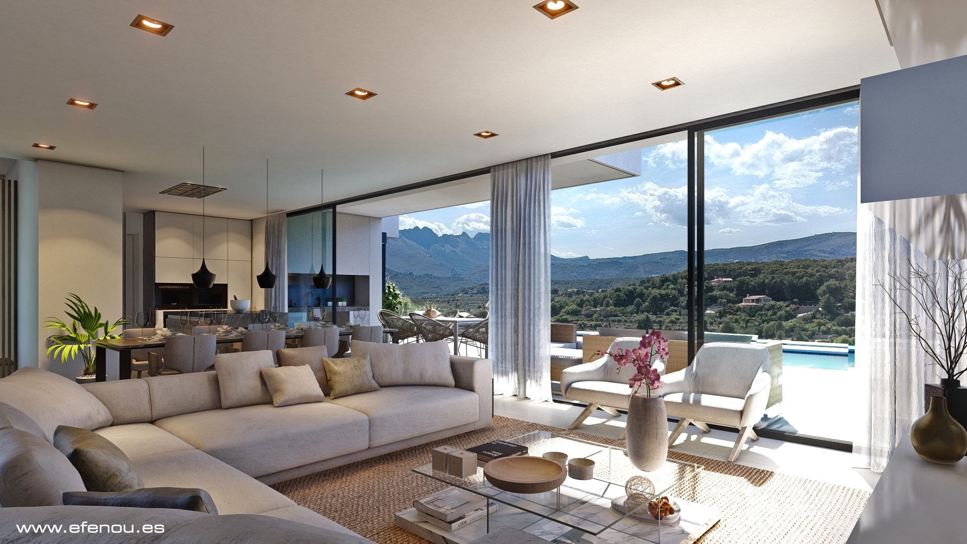 Exclusiva villa llave en mano con vistas panorámicas a Calpe