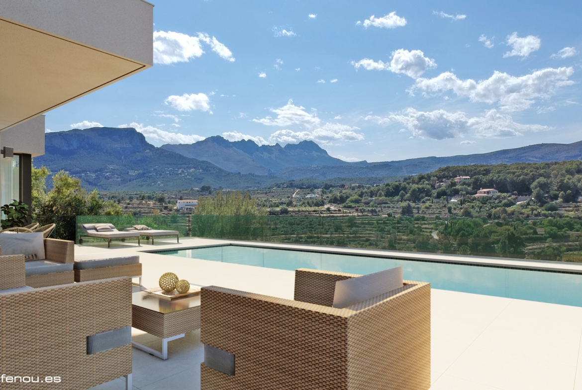 Exclusiva villa llave en mano con vistas panorámicas a Calpe