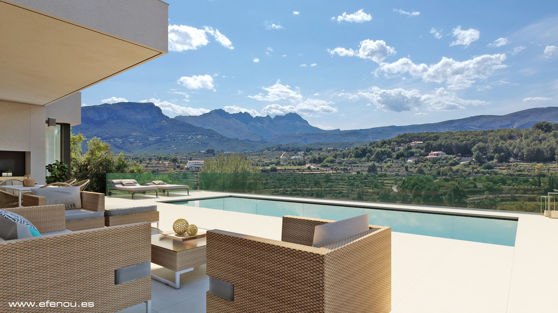 Exclusiva villa llave en mano con vistas panorámicas a Calpe